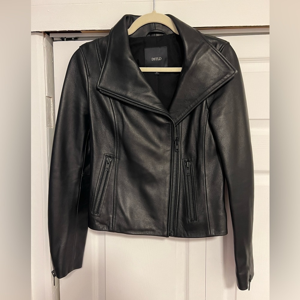 DSTLD Leather Jacket, small. Brand new!